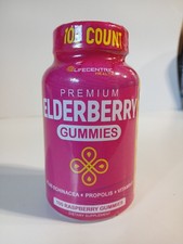 Lifecentric Health Premium Elderberry Gummies 100ct Immune Support Propolis