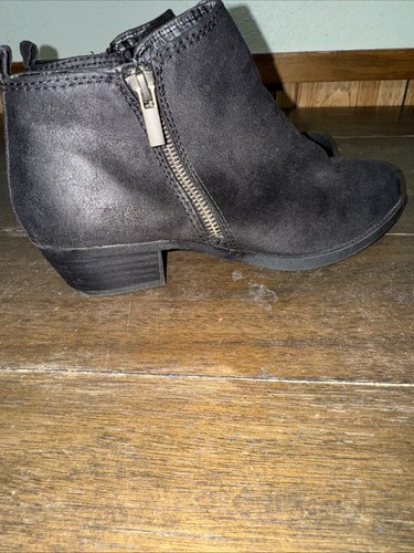 EUCWomens Carlos By Carlos Santana Brie Dual Zipper Ankle Boots Size 8M Black - Picture 3 of 6