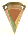Roseville Pottery Arts & Crafts Futura Wall Pocket, Shape 1261-8"