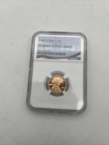 1981 S Type 1 Lincoln Cent NGC PF69 RD Ultra Cameo