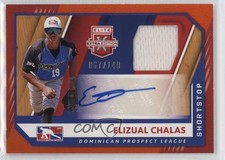 2021 Panini Elite Extra Edition Orange 67/149 Elizual Chalas #DPLMS-EL Auto 1cc7