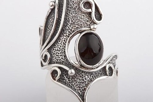 Onyx Ring 925 Sterling Silber Top! - - Bild 2 von 6