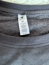 90 Degree by Reflex Light Sweatshirt New With Tags Color Blackened Pearl M Size