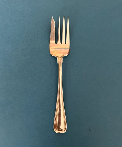 Sterling Silver Cold Meat Fork,  Gorham Old French style 7-5/8"