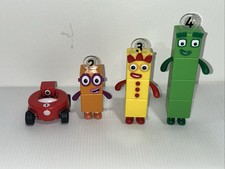 Numberblocks 1-4Toys Action Figures BBC Cartoon Lot Of 4 Pieces Blocks Faces