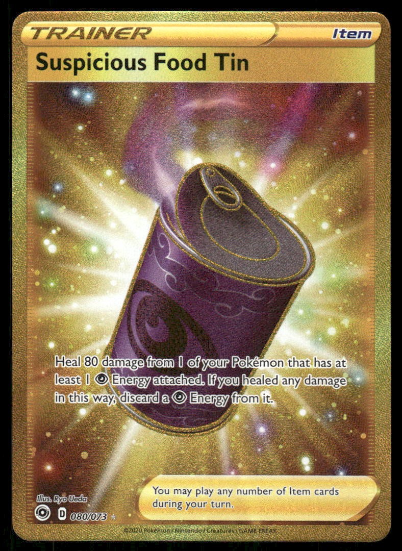 Pokemon TCG Champion's Path #80/73 Suspicious Food Tin (Secret) NM