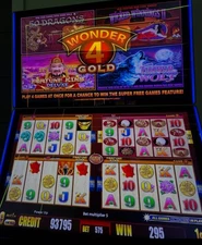 Aristocrat Wonder 4 Gold mk8 Helix Software Game Fortune King Deluxe Timberwolf