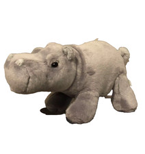 Aurora Eco Nation Hippopotamus Plush Grey Gray Hippo Stuffed Animal Recycled