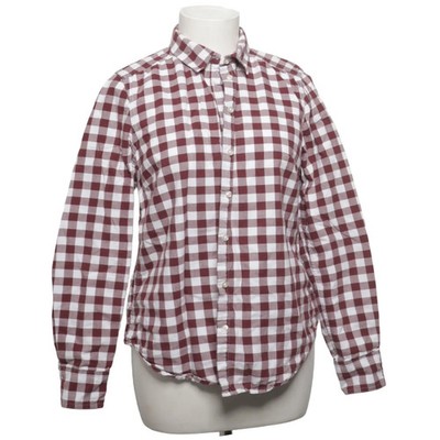 Gina Tricot, Hemd, Größe: 38, Weiß/Rot, Bio-Baumwolle, Karo, Flanell, Damen #DLR