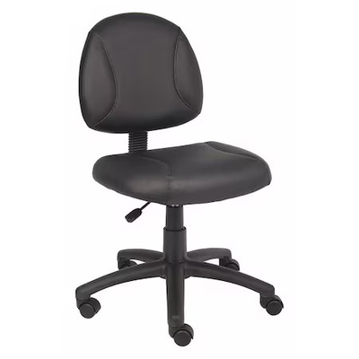 #ad #ad Leather Task Chair 24 No Arm Black 452R29 $117.99