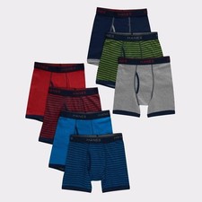 Hanes Boys' 8pk Boxer Briefs - Colors May Vary L: Tagless, Breathable