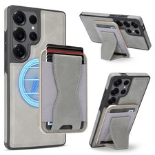 Fr Samsung S26 Ultra S25 S24 S23 Slim Removable Magnetic Card Holder Wallet Case