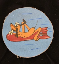 World War II RKO Squadron Jacket Patch Hand Painted Canvas USA