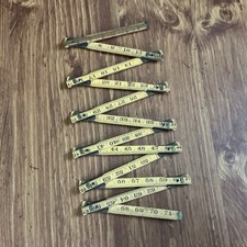 Vintage Lufkin X46 Red End Folding Wooden Ext...