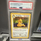 1999 Pokemon Fossil #4 Dragonite Holo Rare PSA 5 Unlimited Edition