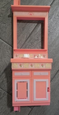 BARBIE MAGIC SOUNDS HOUSE PINK SPARKLES KITCHEN SINK REPLACEMENT FURNITURE 1991