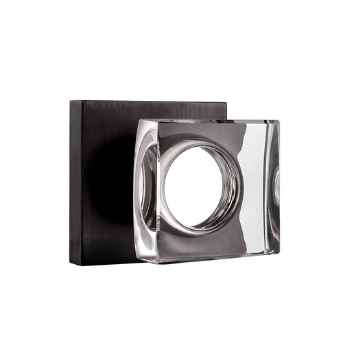 Glass Door Knobs Interior, Privacy Bathroom Bedroom Crystal Door Knobs with L... - 第 1/4 張圖片