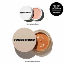 Jones Road DUO What The Foundation Face Makeup Color Fair Mini Balm AU Naturel