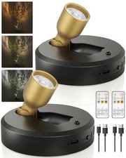 Spotlight Indoor with Remote, 4000mAh Rechargeable Battery-Powered Plant Spot...