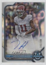 2021 Bowman U Chrome Prospect Lava Refractor 142/199 Jadon Haselwood Auto 15cb