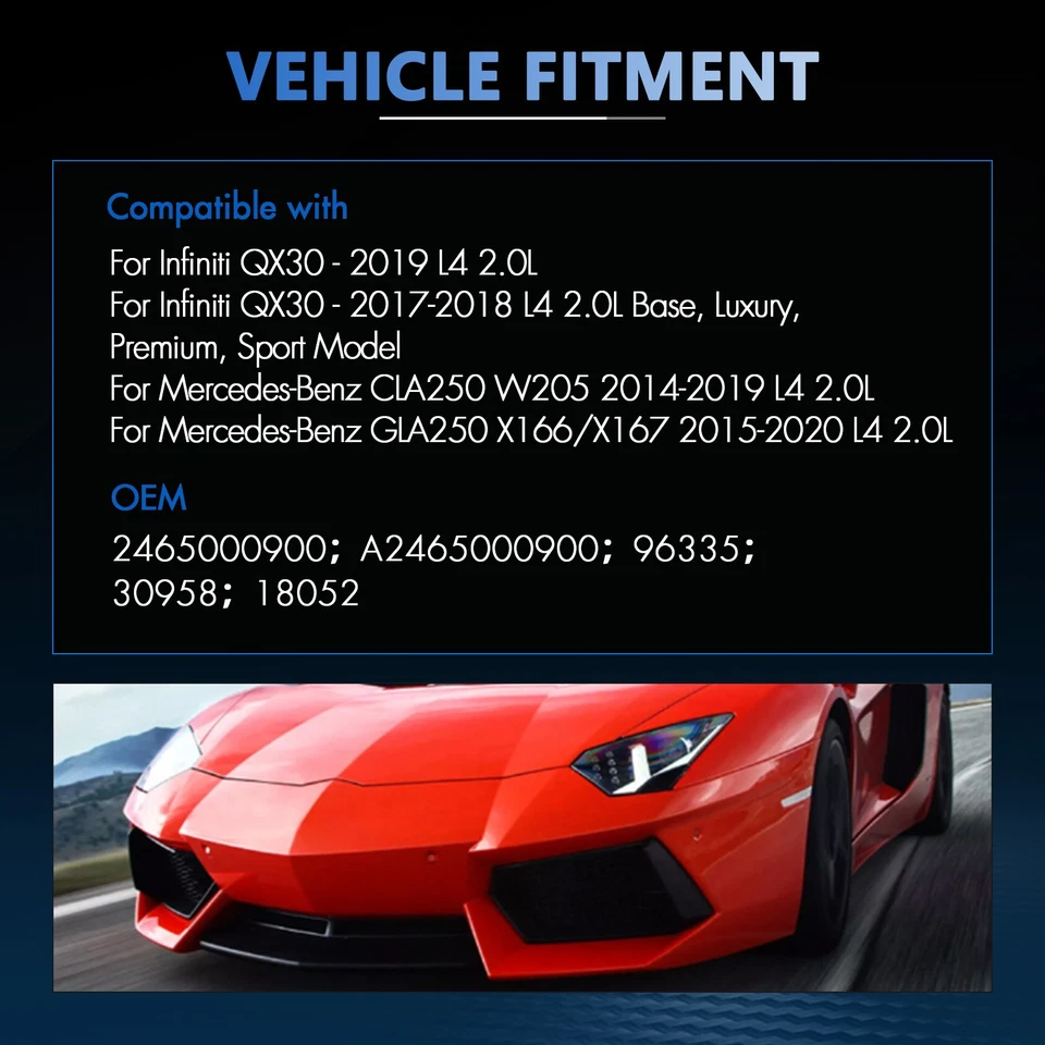 Intercooler Charge Air Cooler Fit For Mercedes-Benz CLA250 2014-2019 2465000900 - Изображение 3 из 4