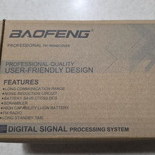 Baofeng UV-5R Portable Handheld Two-Way Radio Black Long Range Noise Reduction