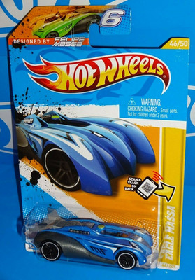 Hot Wheels 2012 New Models #46 Eagle Massa Blue w/ PR5s Felipe Massa Design