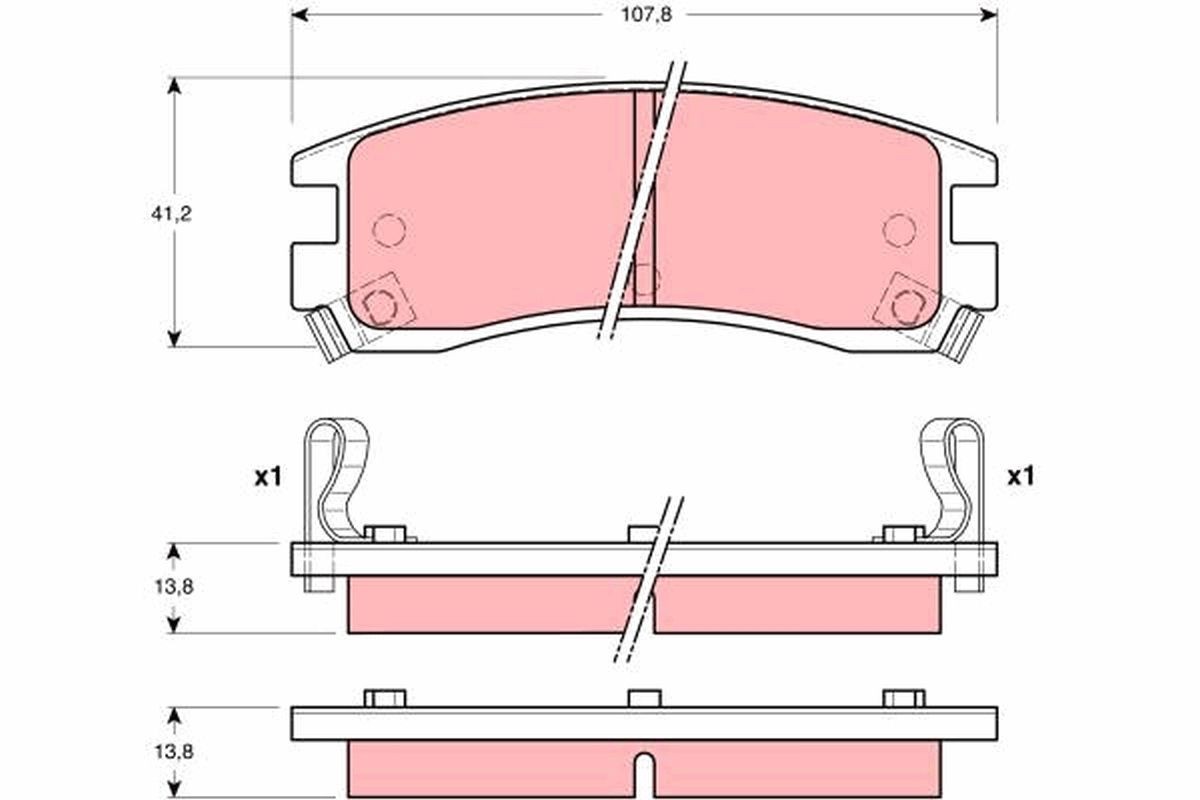 Plaquettes de frein GDB4042 TRW pour sécuriser vos trajets en famille en Chevrolet ou Cadillac