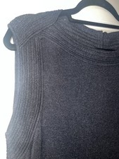 Jones New York Collection Women XL Gray Sleeveless Knit Shift Dress NWT Sweater