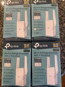 TP-Link AX3000 Wi-Fi double bande 6 Extendeur d'autonomie, blanc (RE705X) Boîte neuve/scellée