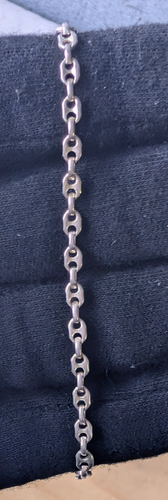 925 Sterling Silver Anchor Link Bracelet 8” Italian Marine Chain Unisex ITALY - Picture 1 of 11