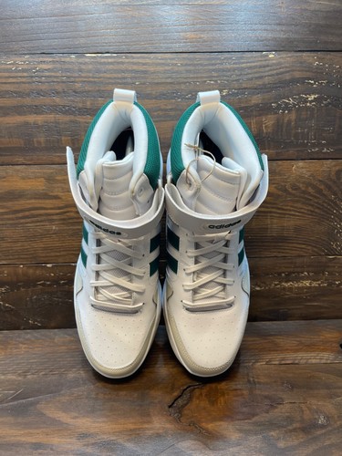 Adidas Postmove Mid White Green Gum Basketball Shoes IE9824 Men's - Picture 7 of 10