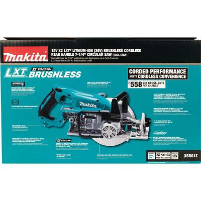Makita XSR01Z 36V (18V X2) LXT® Brushless Rear Handle 7-1/4