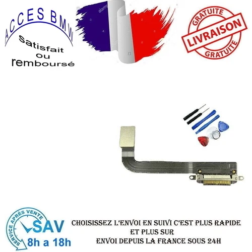 Charging Connector Charging Port Flex Cable Black A1458 iPad 4 + Tools