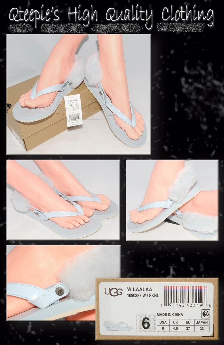 UGG Australia Sky Blue Women s Laa Laa LaaLaa Sandals Flip Flops