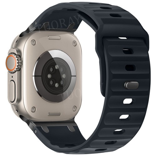 Für Apple Watch Series Ultra 10 9 8 7 SE 6 iWatch 49mm Silikon Sport Armband Band - Bild 98 von 204