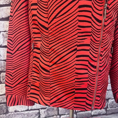 Erin London Red & Black Long Sleeve Jacket Size XL - Picture 3 of 10
