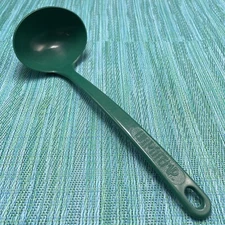 Vtg Ultratemp Green Soup LADLE Robinson Knife Co USA #2109 Oval Bowl USA