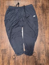 Vintage Nike Track Pants Nylon Drill Y2K style Swoosh Hype
