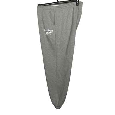 Reebok Plus Size Identity Logo Fleece Joggers Grey 3X