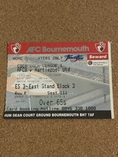 2004/05 AFC BOURNEMOUTH V HARTLEPOOL UNITED 07-05-2005 LEAGUE 1 MATCH TICKET