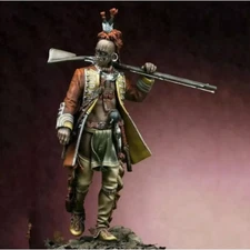 1/24 Resin Model Kit Native American Indian Iroquois Warrior Unpainted