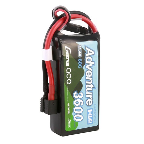 Gens Ace G-Tech 3600mAh 60C 11.4V 3S Lipo Battery HV T plug And XT60 Adapter US - Picture 3 of 5