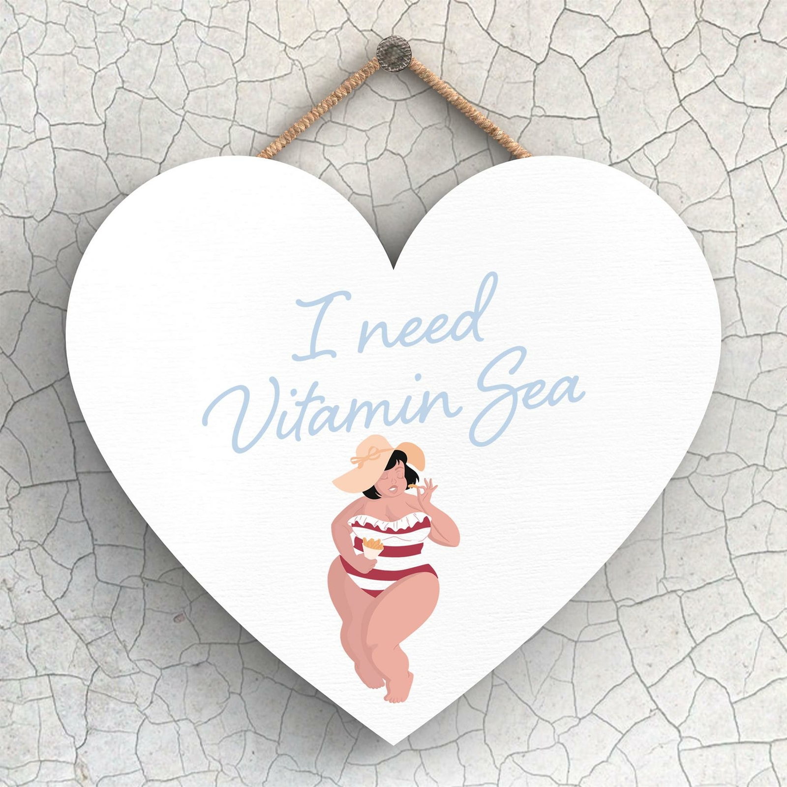 I NEED VITAMIN SEA SUNNY BEACH THEME GIFT IDEA HANGING PLAQUE