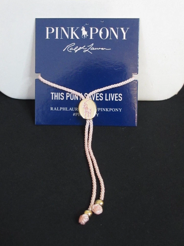 Pulsera POLO RALPH LAUREN Rosa Pony Charm Concienciación Cáncer Base Talla Única Foto 4 de 4