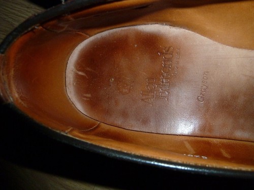 Mocassini Allen Edmonds Grayson in pelle nappa marrone scarpa da uomo 11 D Medium - Foto 6 di 8