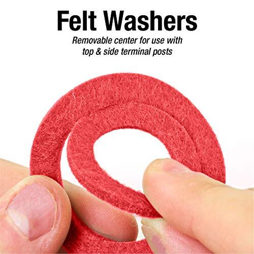 AGS Battery Terminal Protector AntiCorrosion Felt Fiber Washers 10