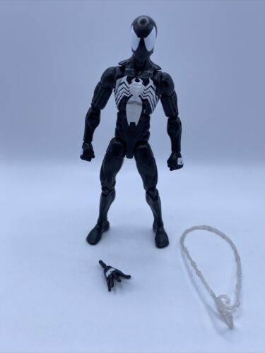 BLACK COSTUME SPIDER-MAN Marvel Legends Sandman BAF Symbiote Suit-INCOMPLETE - Picture 1 of 4