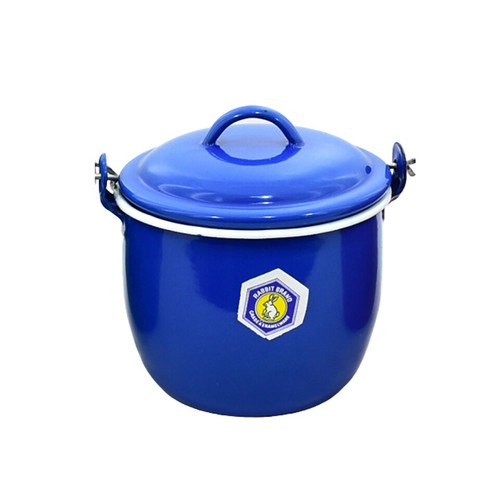 Soup Pot Enamel Kitchen Utensils Cookware Stew Lid Handle Camping Enamelware Red - Picture 24 of 25