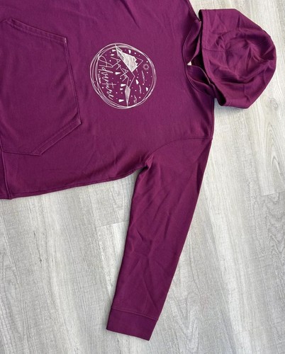 L.L.Bean Adventure Hoodie Sweatshirt Purple Youth Size XL 18 Item ID 507426 - Picture 7 of 19